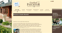 Desktop Screenshot of gasthof-feichter.com