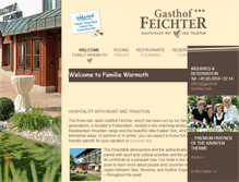 Tablet Screenshot of gasthof-feichter.com
